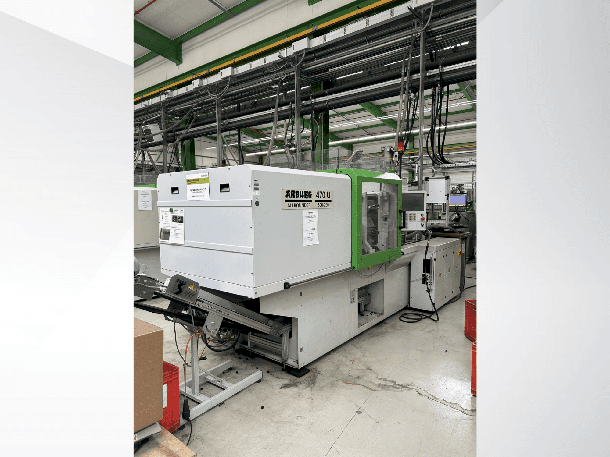 Widok z przodu maszyny Arburg 470 U / 800-290