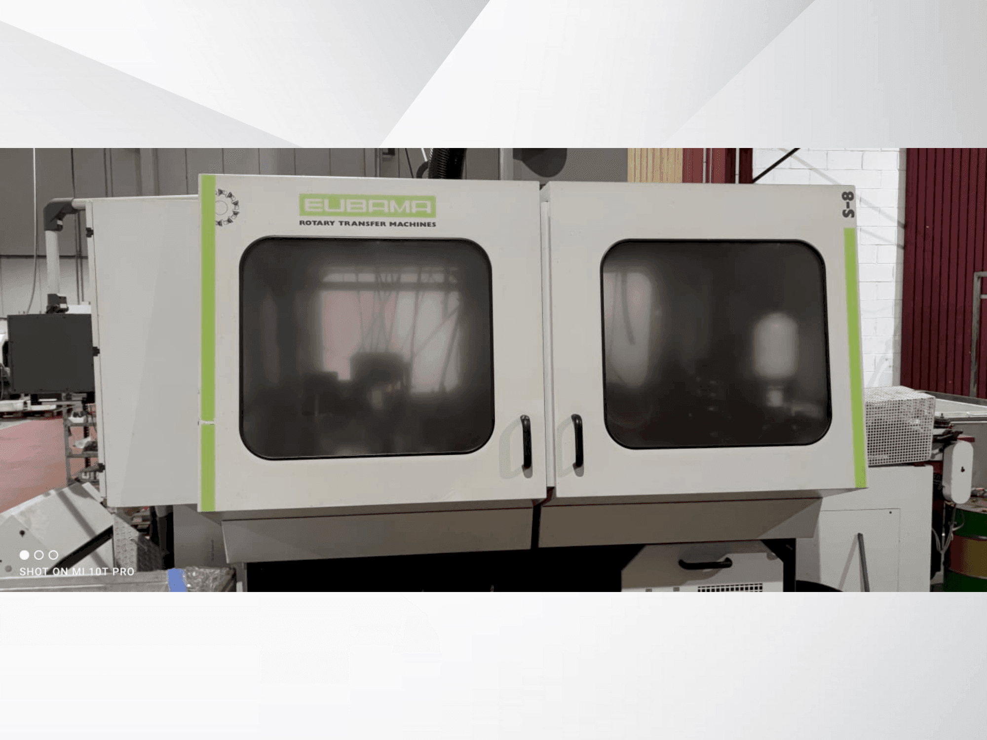 Widok z przodu maszyny EUBAMA S8