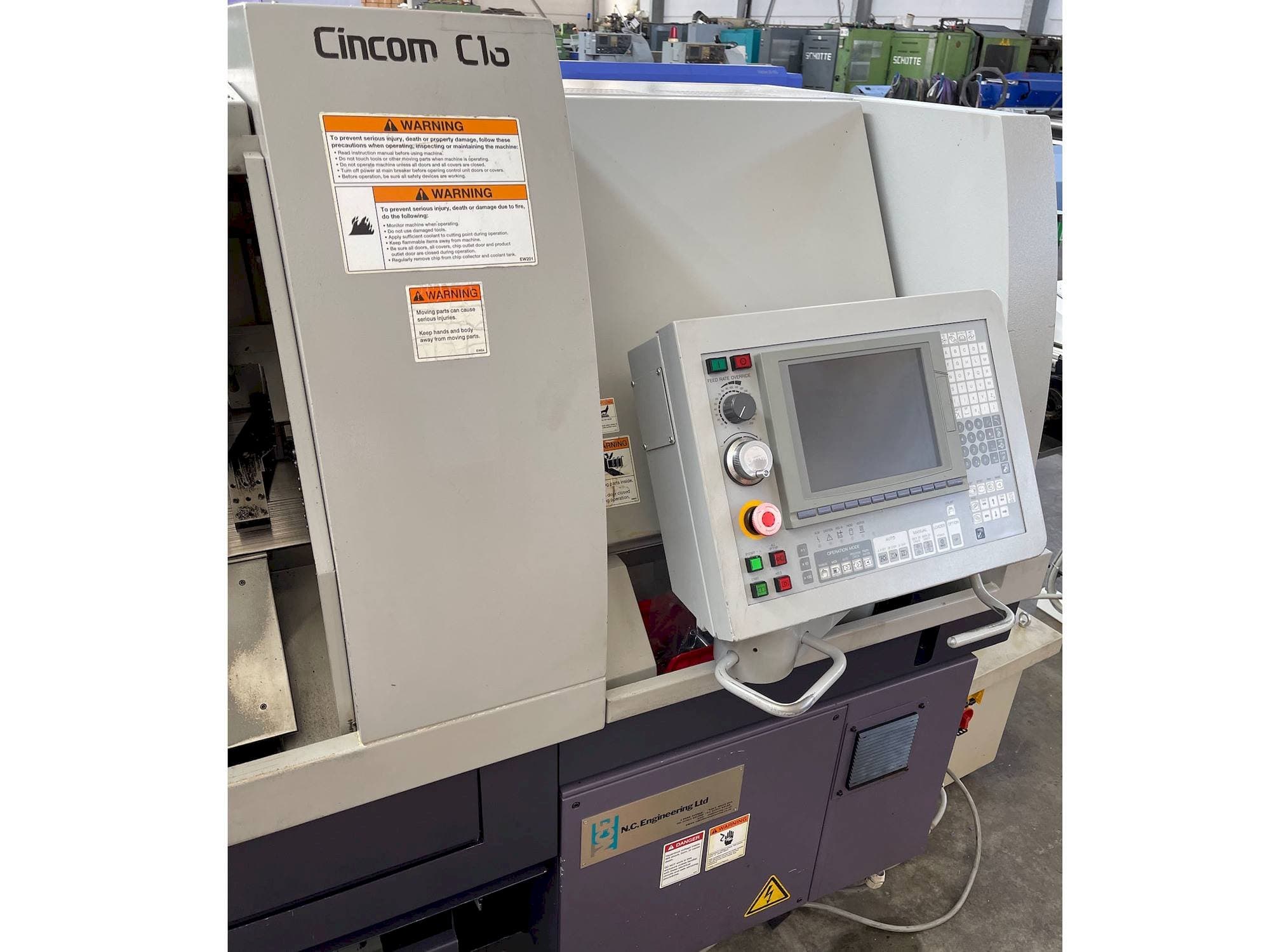 Widok z przodu maszyny Citizen C16-VI