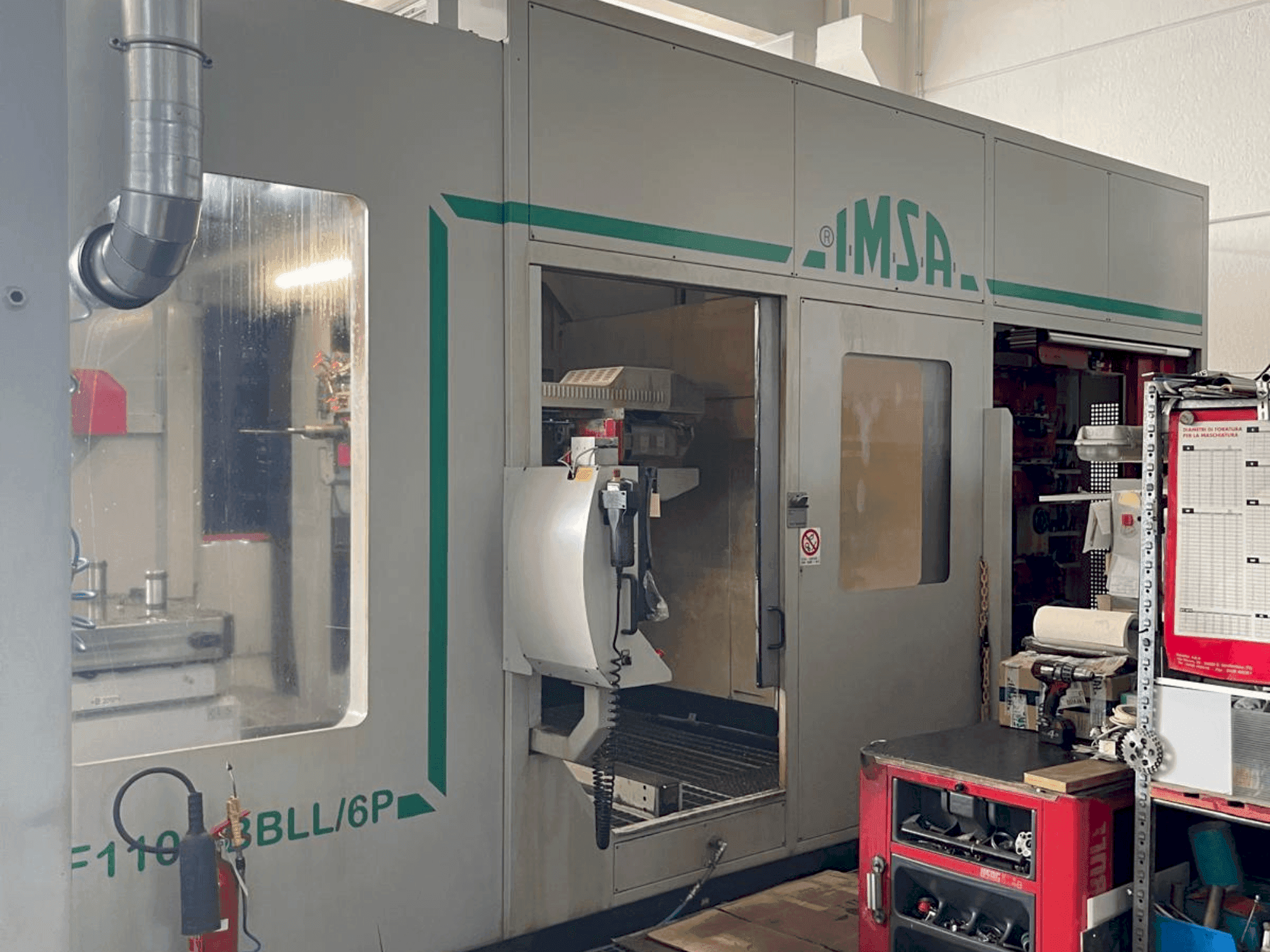 Widok z przodu maszyny IMSA TIPO MF1100BBLL 6P