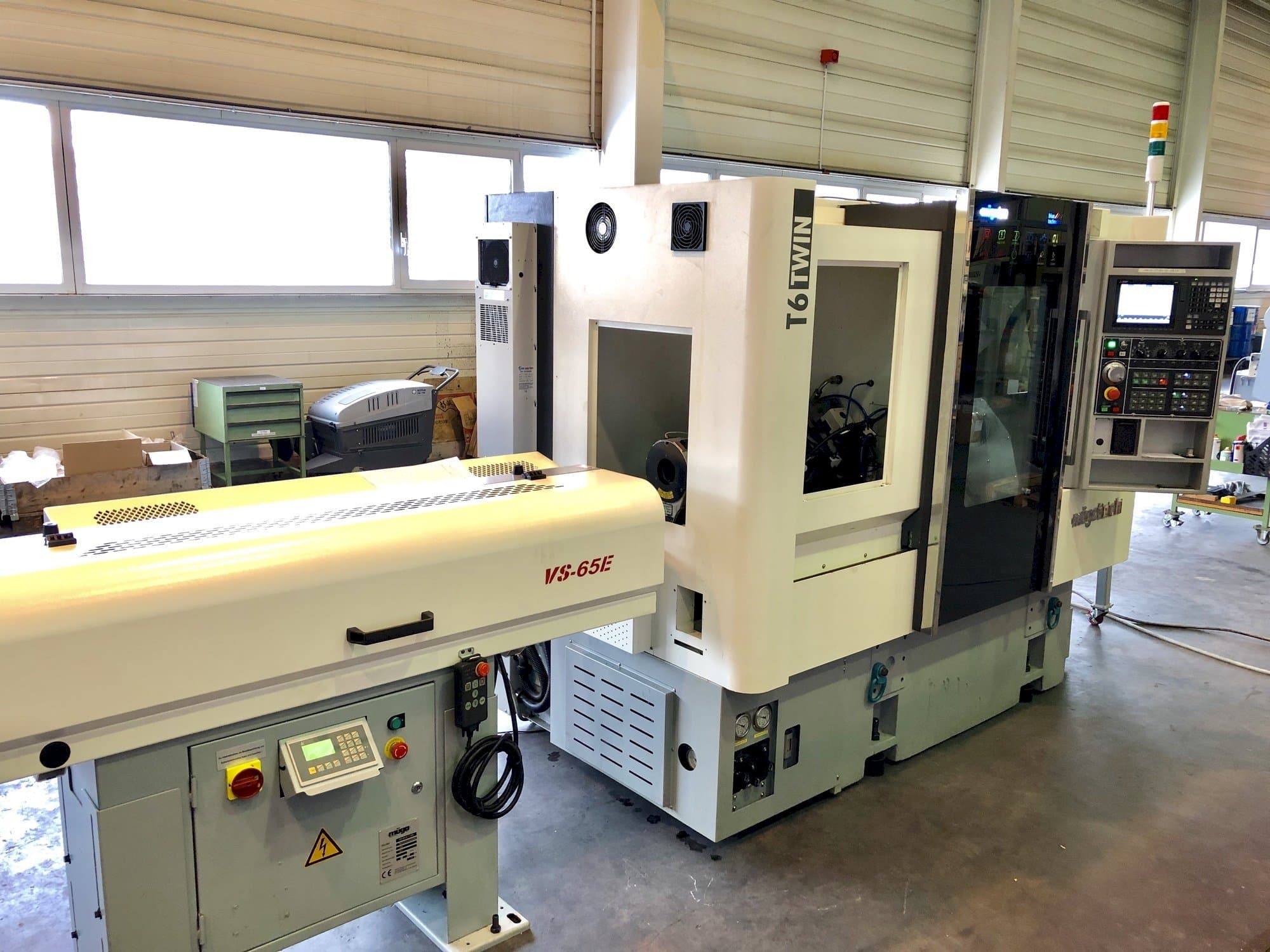 Widok z przodu maszyny Müga T6 Twin 60