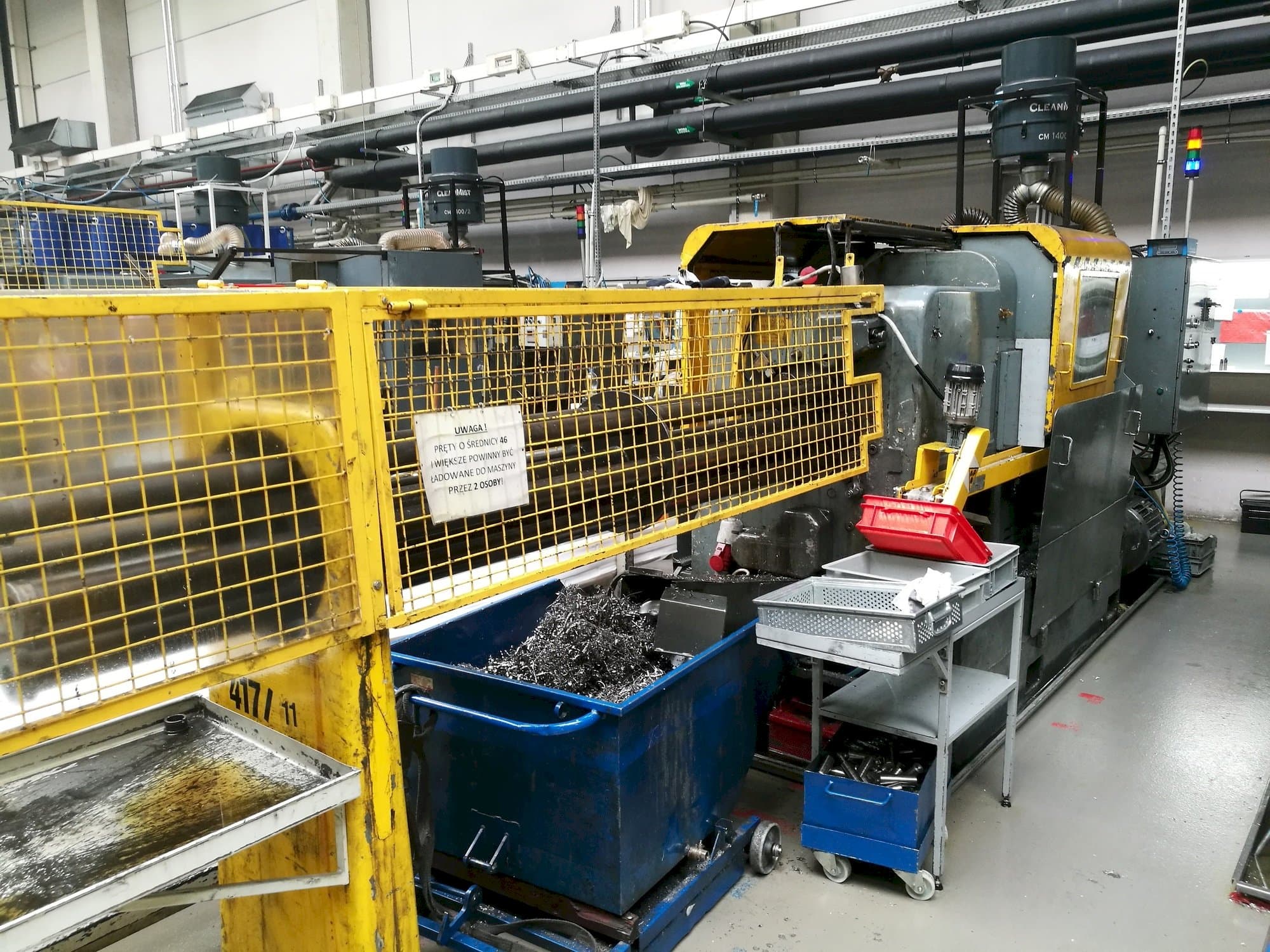 Widok z przodu maszyny Wickman 1  3/8"-6