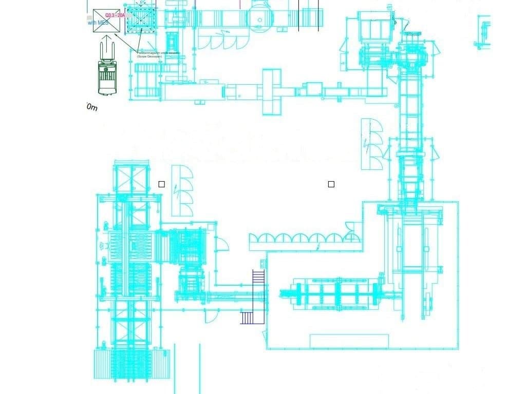 Widok z przodu maszyny TORWEGGE TG2 Parquet production line