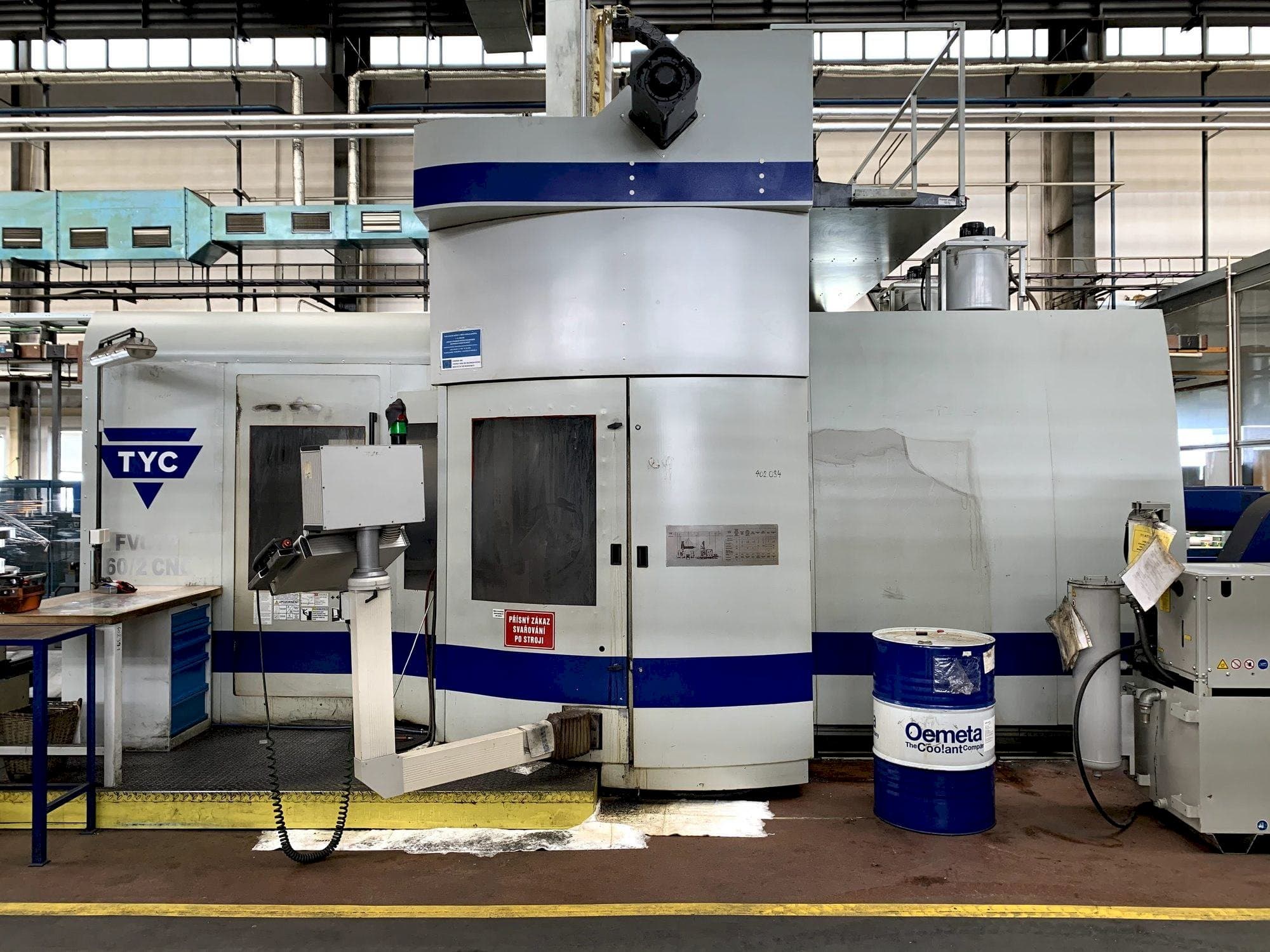 Widok z przodu maszyny TYC FVCTP 160/2