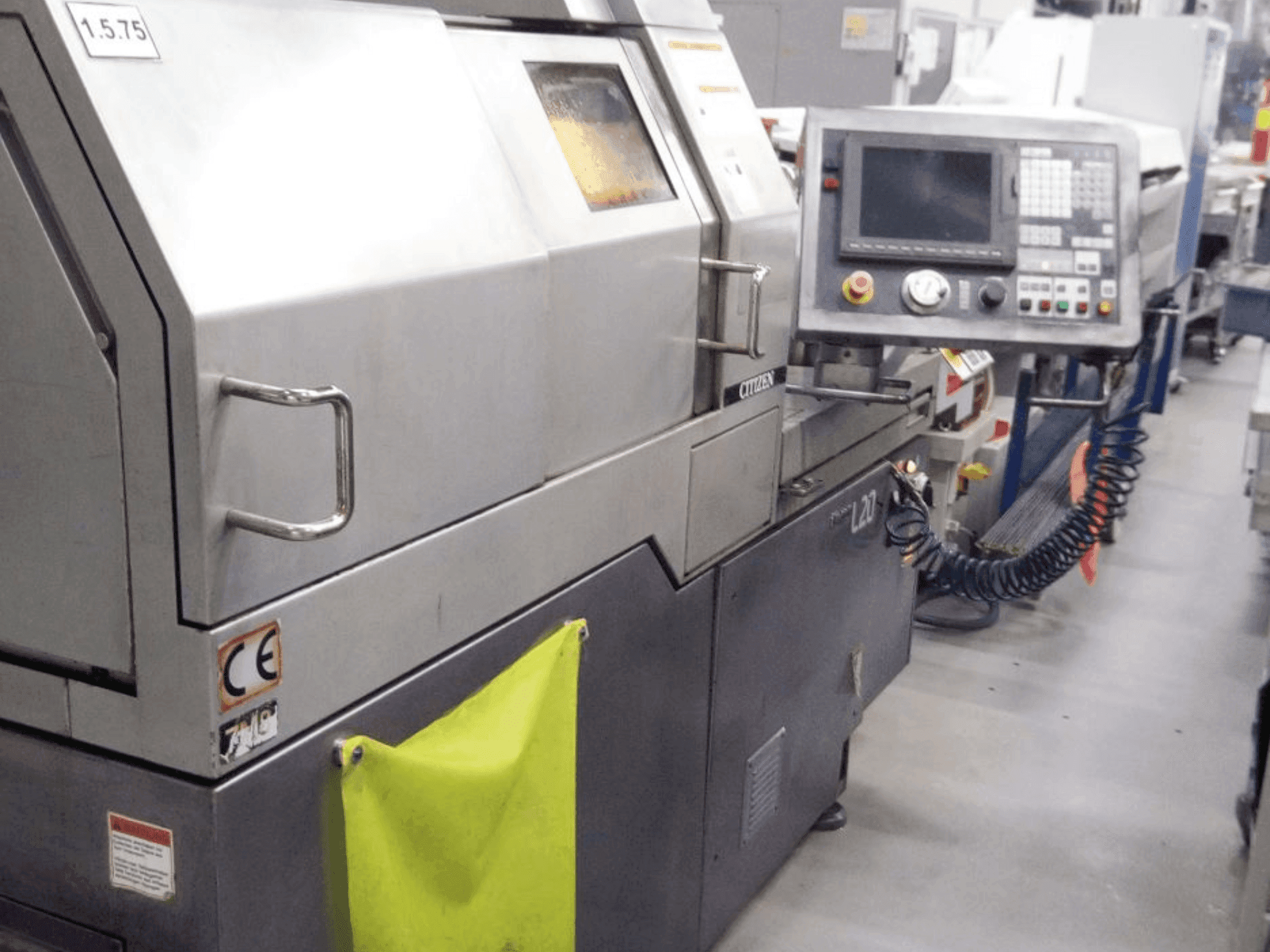 Widok z przodu maszyny Citizen L720-Vlll