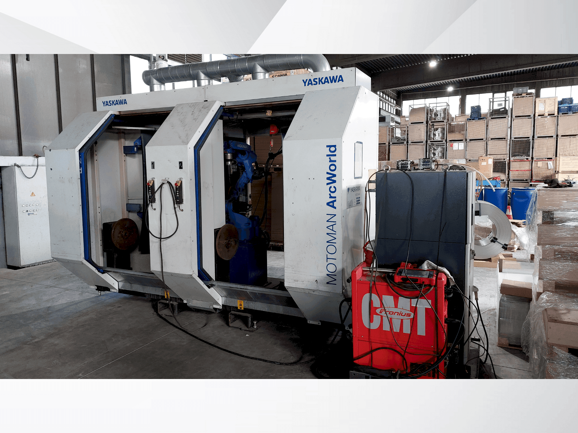 Widok z przodu maszyny Yaskawa Motoman ArcWorld
