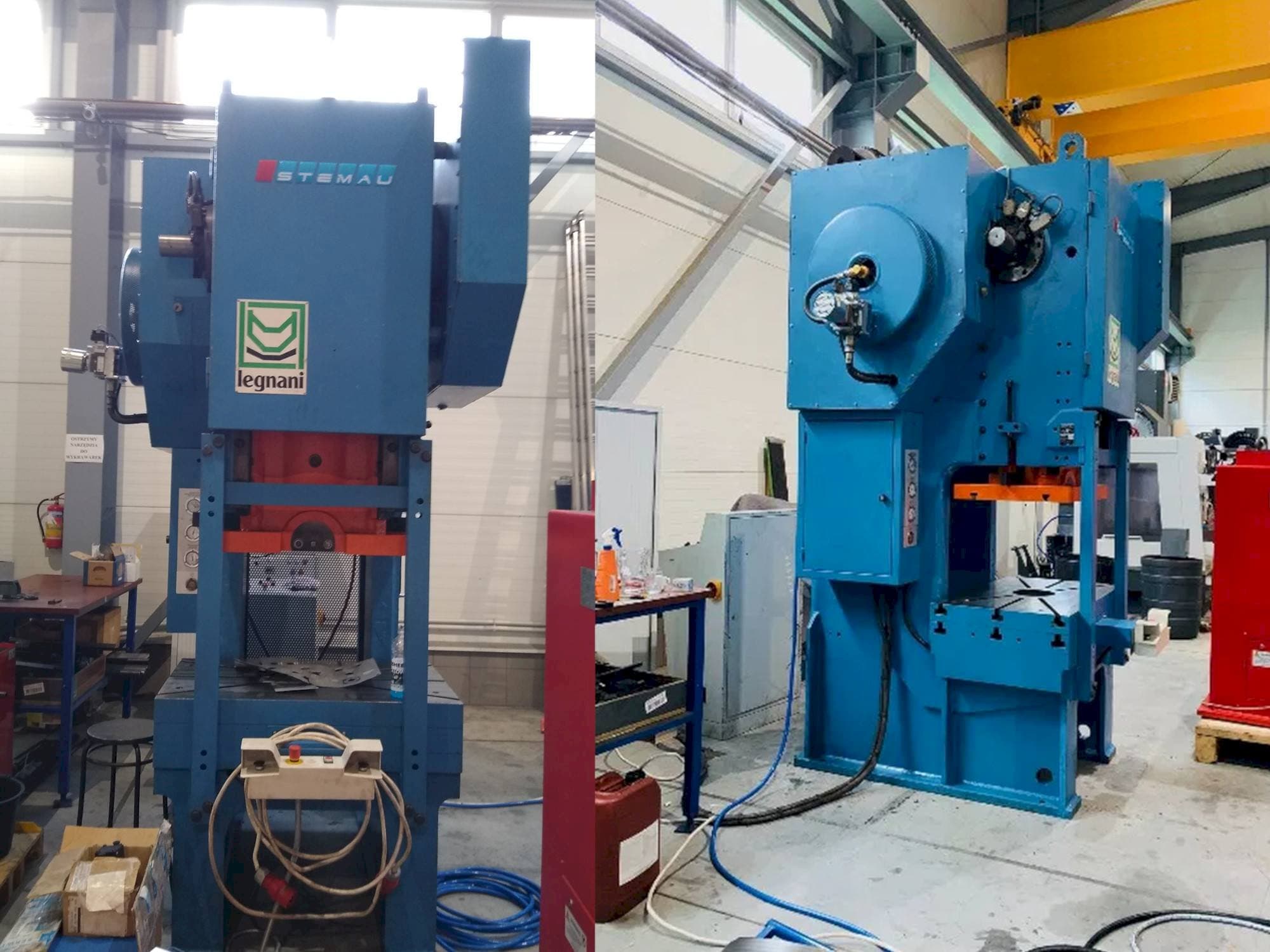Widok z przodu maszyny LEGNANI FACS 160R