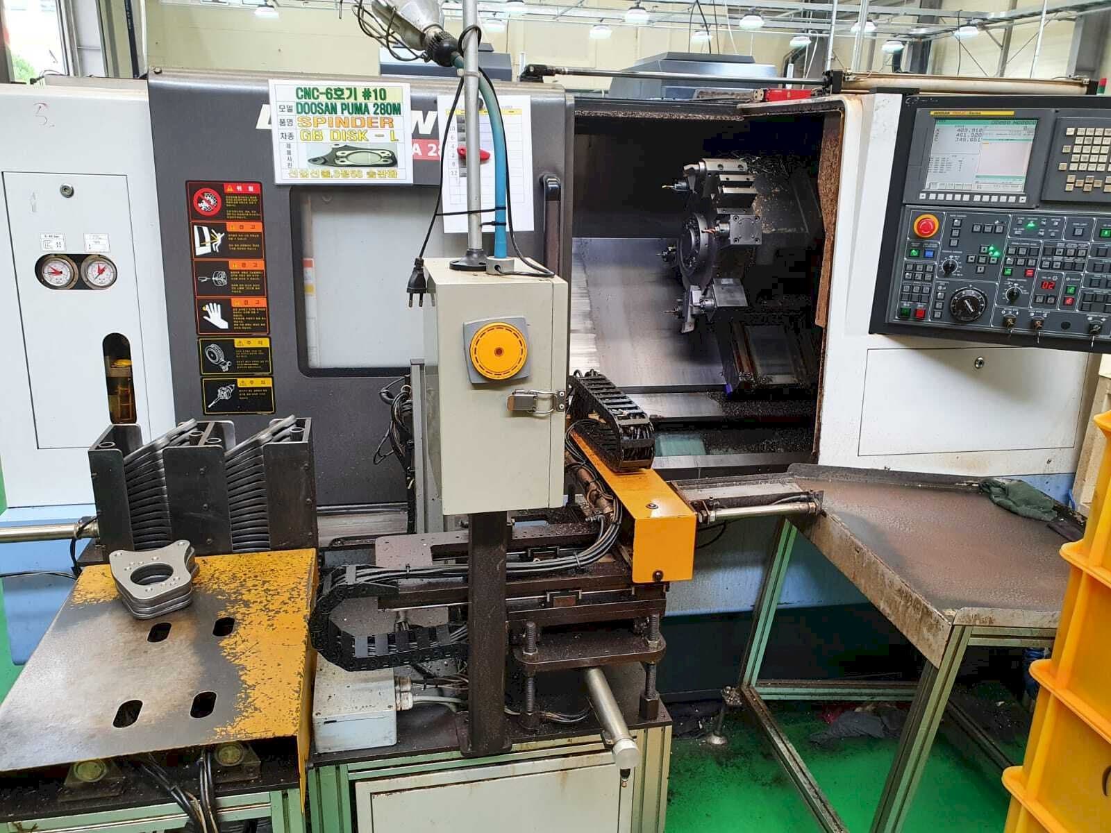 Widok z przodu maszyny Doosan Puma 280M