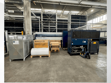 Widok z przodu maszyny TRUMPF TruLaser 3040
