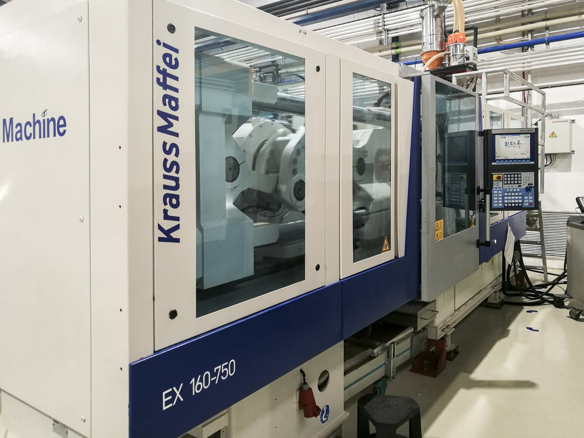 Widok z lewej maszyny Krauss Maffei 160-750 EX