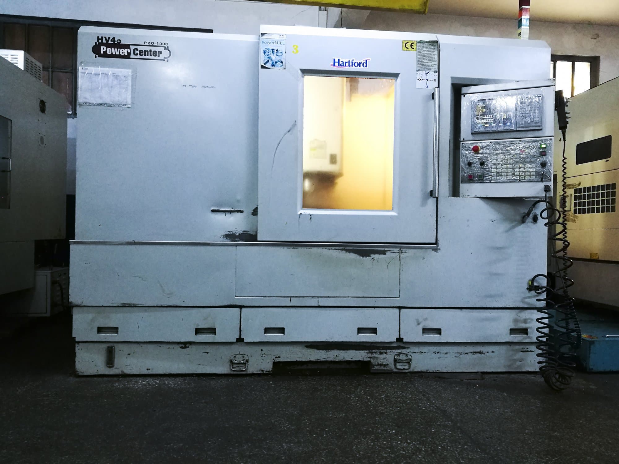 Obszar pracy maszyny Hartford PRO1000S