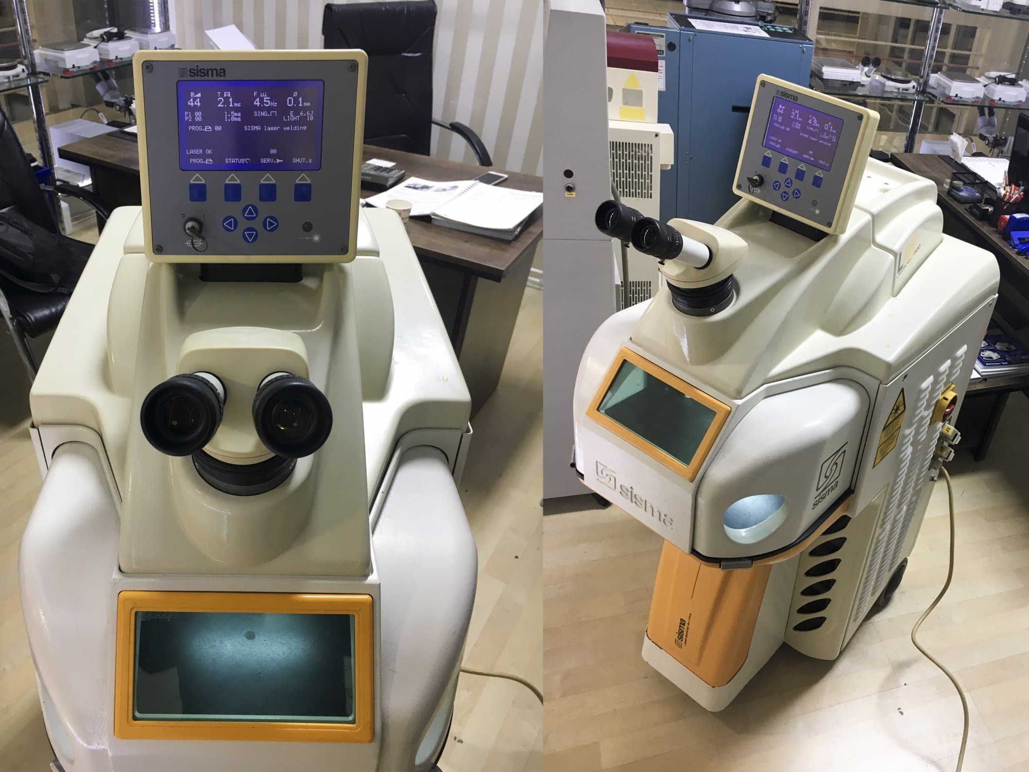 Widok z przodu maszyny Sisma LM 500