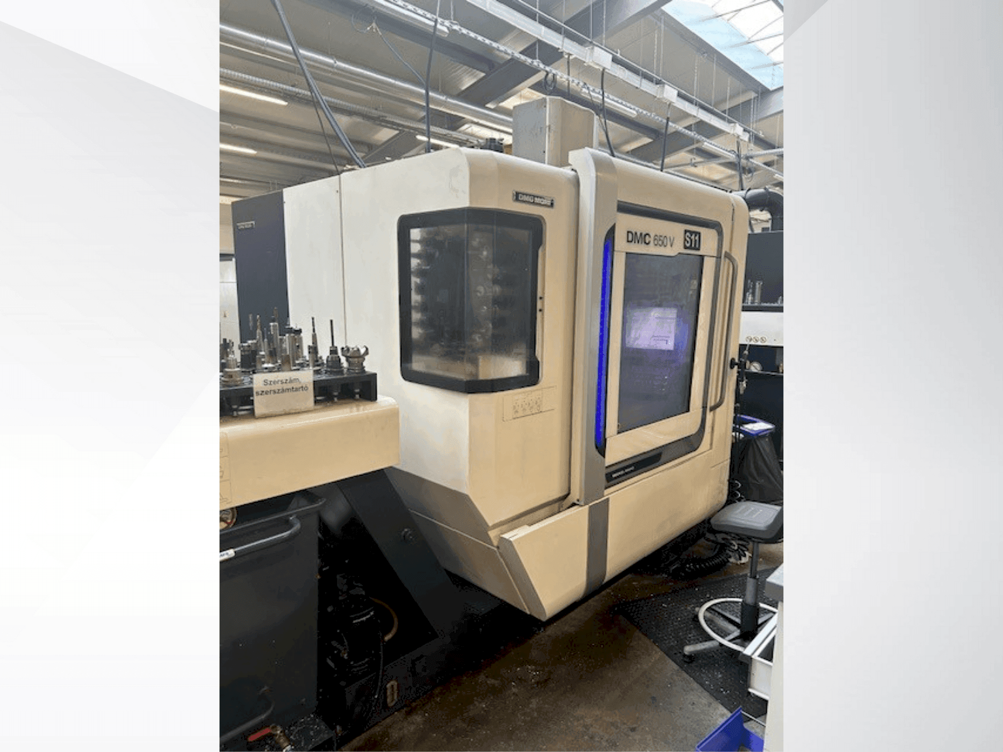 Widok z przodu maszyny DMG MORI DMC 650 V