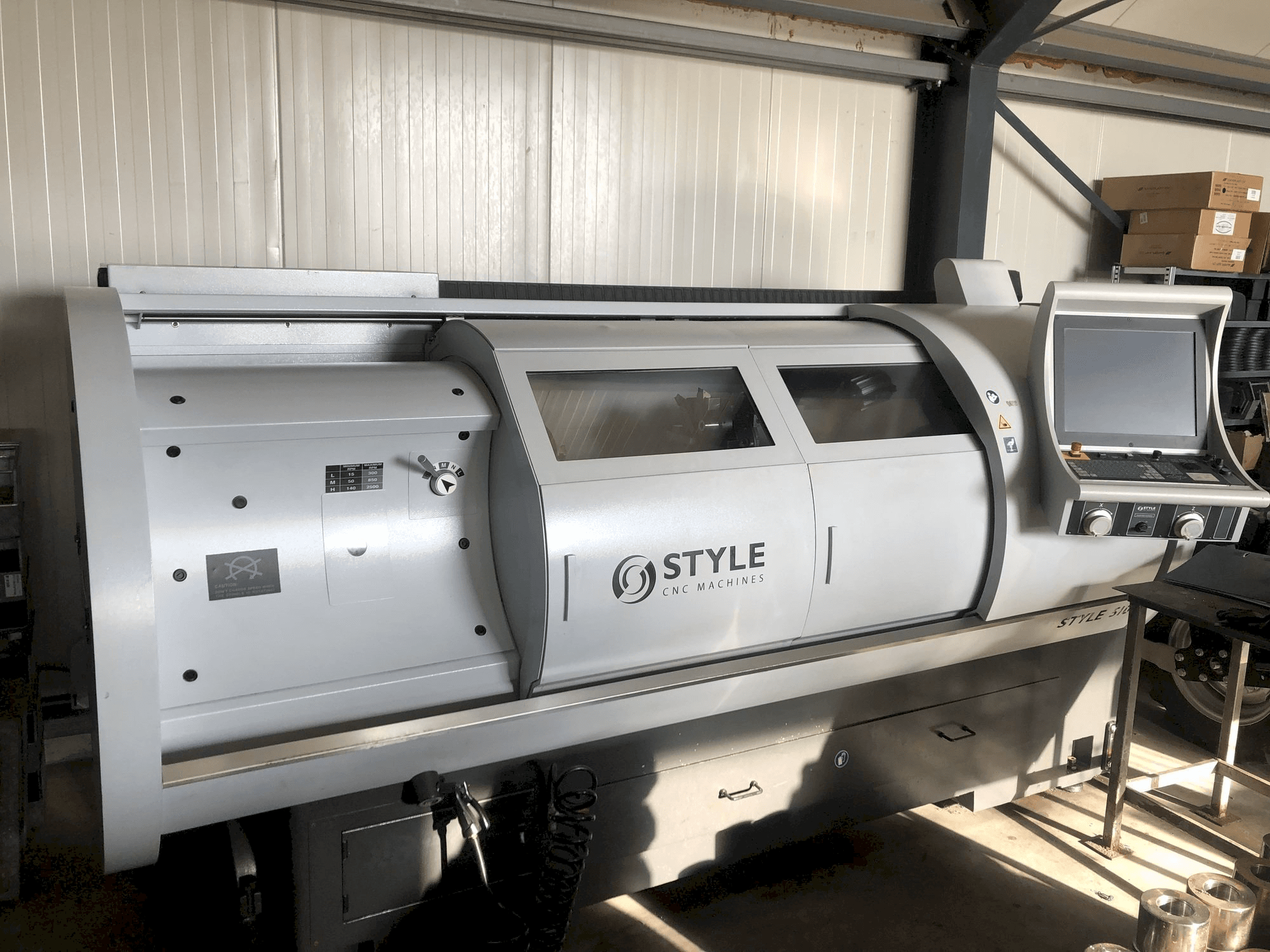 Widok z przodu maszyny STYLE 510