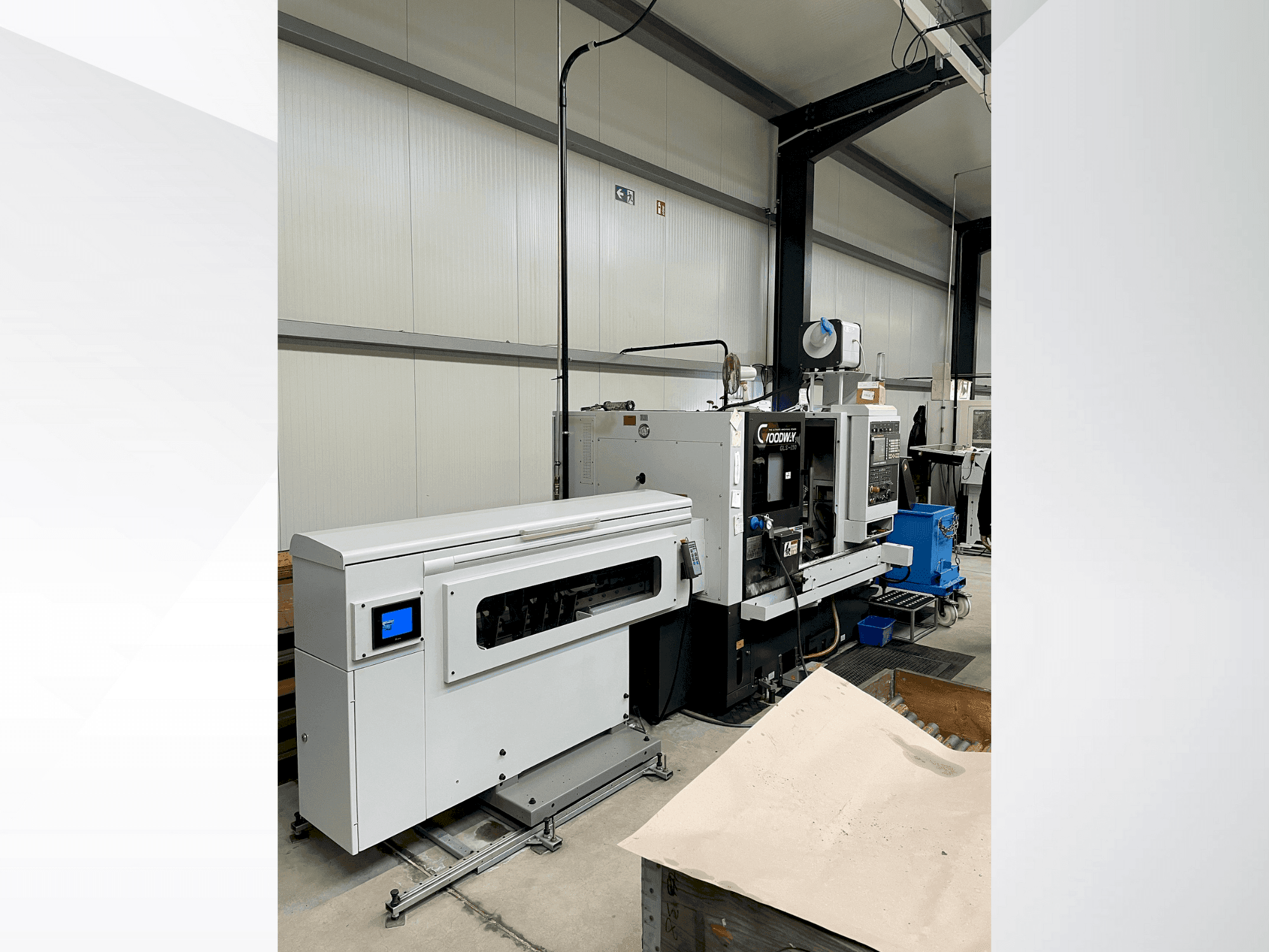 Widok z przodu maszyny Goodway GLS-150