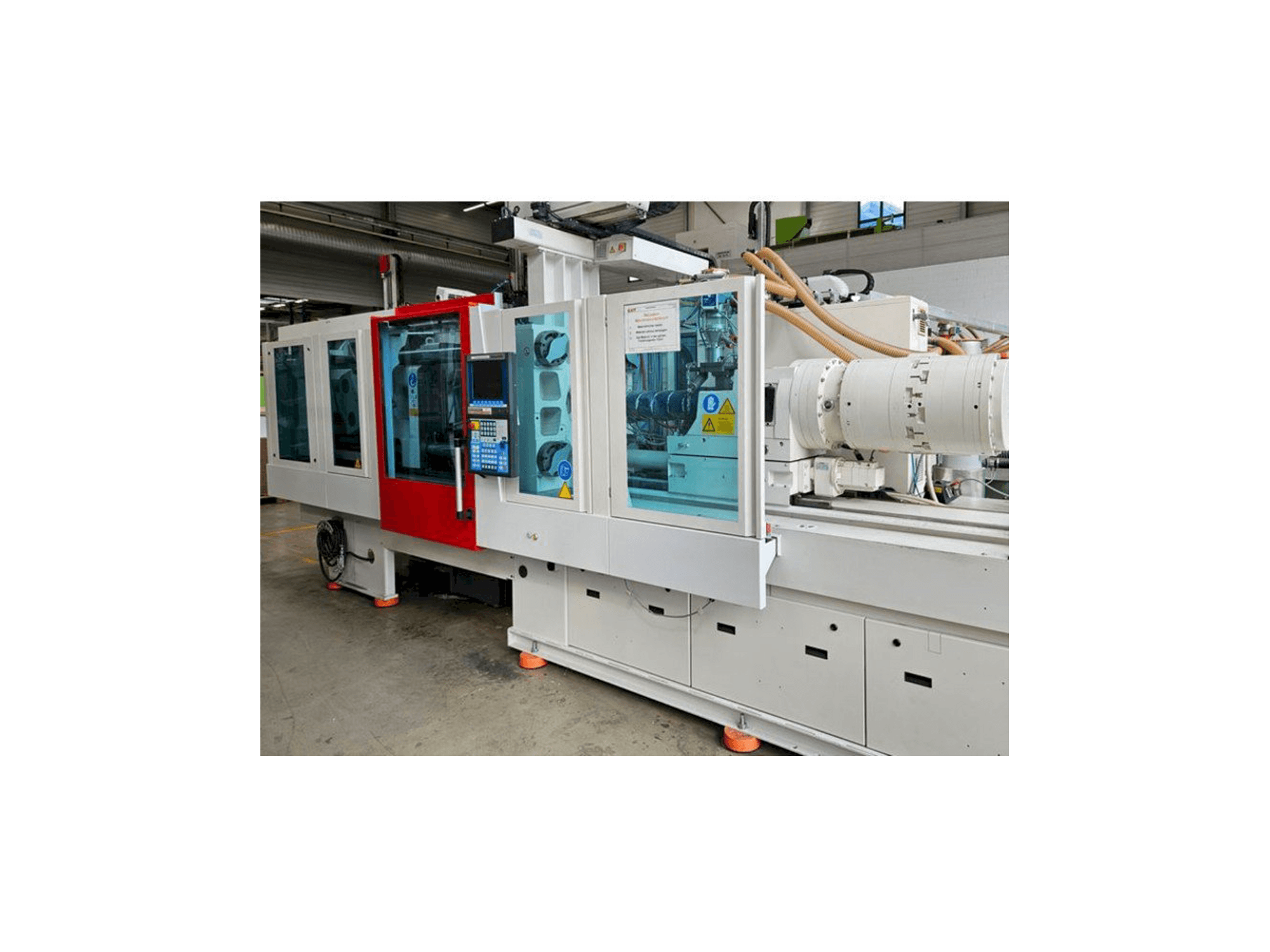 Widok z przodu maszyny Krauss Maffei EX 160 / 180 mit LRX 100