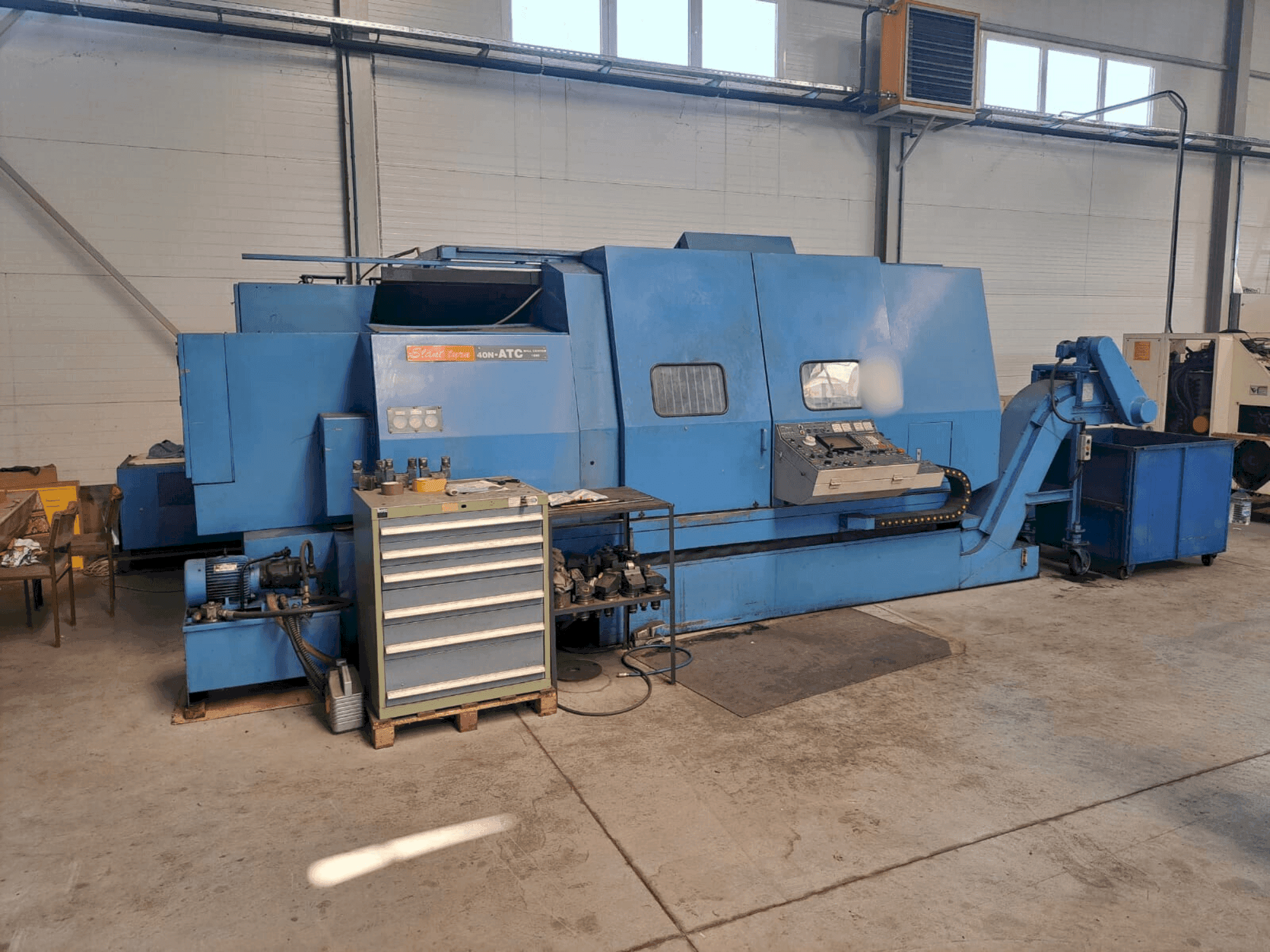 Widok z przodu maszyny Mazak SLANT TURN 40N - ATC Mill center 1500