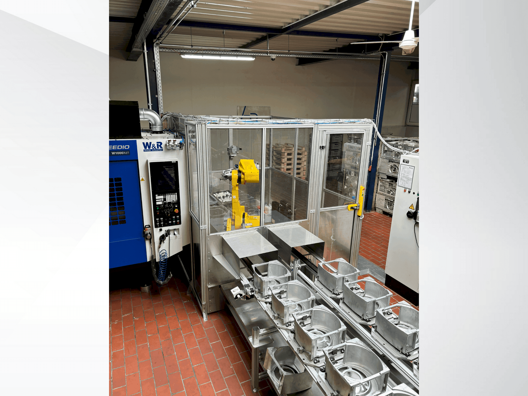 Widok z przodu maszyny FANUC M710 iC 70